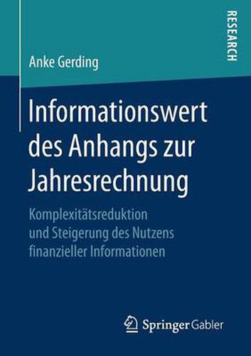 Cover image for Informationswert des Anhangs zur Jahresrechnung: Komplexitatsreduktion und Steigerung des Nutzens finanzieller Informationen