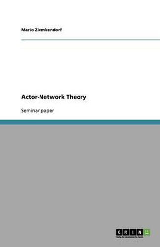 Cover image for Actor-Network Theory