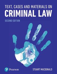 Cover image for Text, Cases and Materials on Criminal Law