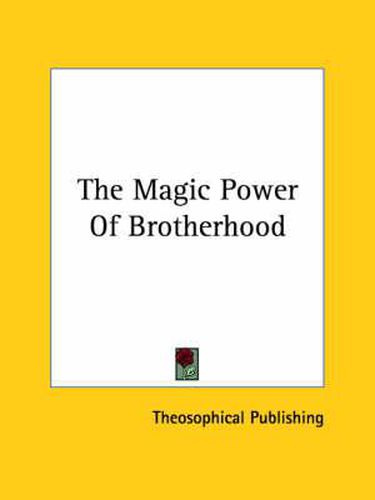 Cover image for The Magic Power of Brotherhood