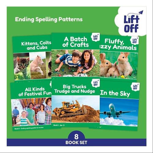 Cover image for Phonic Books Lift-Off Readers Ending Spelling Patterns
