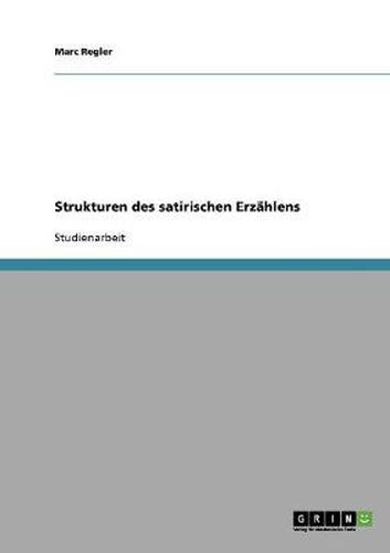 Cover image for Strukturen des satirischen Erzahlens