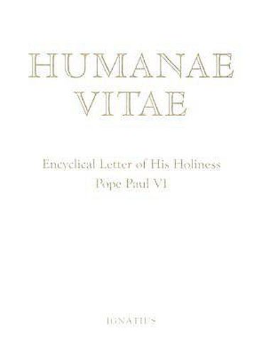 Cover image for Humanae Vitae