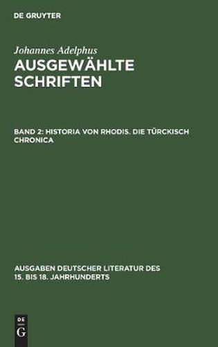 Cover image for Historia von Rhodis. Die Turckisch Chronica