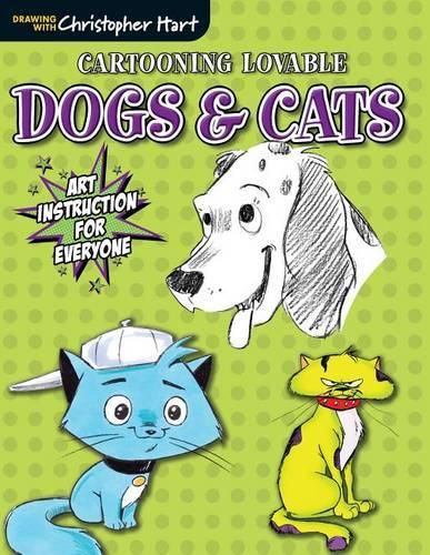 Cover image for Cartooning Lovable Dogs & Cats - Art Instruction f or Everyone