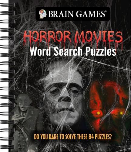 Cover image for Brain Games - Horror Movies Word Search Puzzles