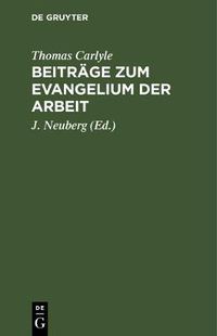 Cover image for Beitrage Zum Evangelium Der Arbeit