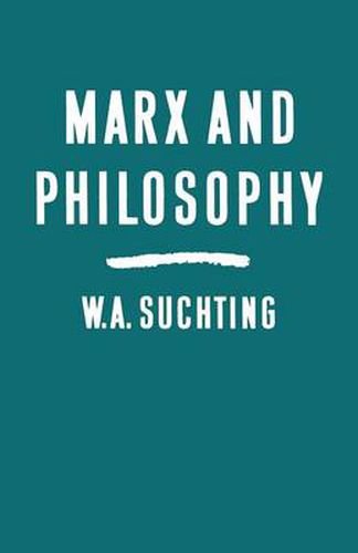 Cover image for Marx and Philosophy: Three Studies