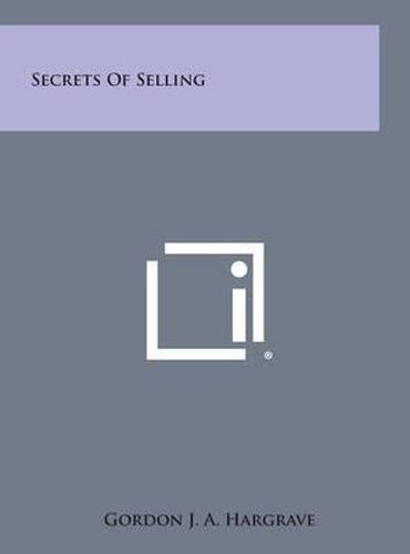 Cover image for Secrets of Selling