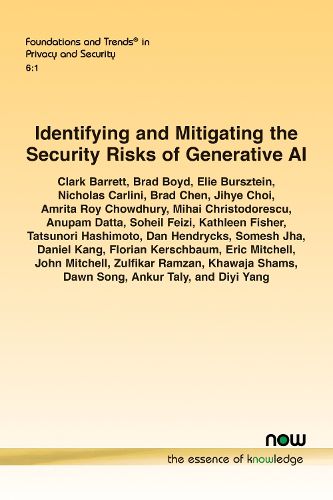 Identifying and Mitigating the Security Risks of Generative AI