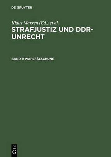 Cover image for Wahlfalschung