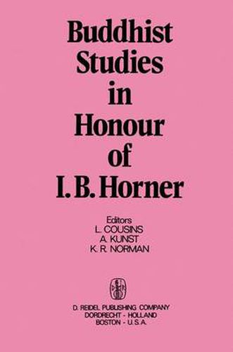 Buddhist Studies in Honour of I.B. Horner