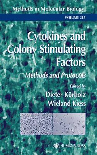 Cover image for Cytokines and Colony Stimulating Factors: Methods and Protocols