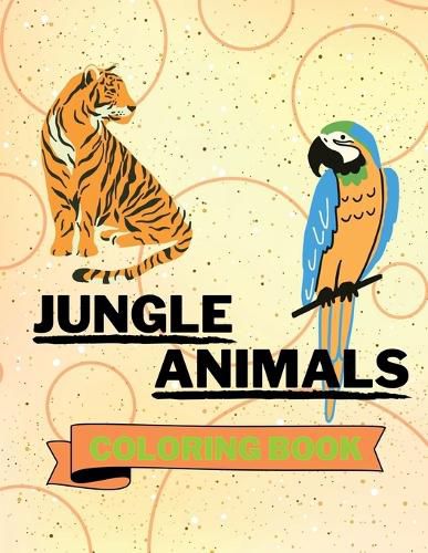 Cover image for Jungle Animals Coloring Book