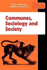 Cover image for Communes, Sociology and Society