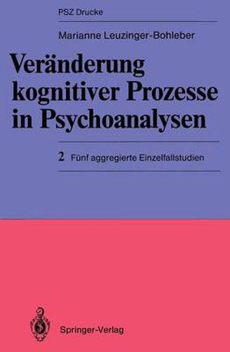 Veranderung Kognitiver Prozesse in Psychoanalysen