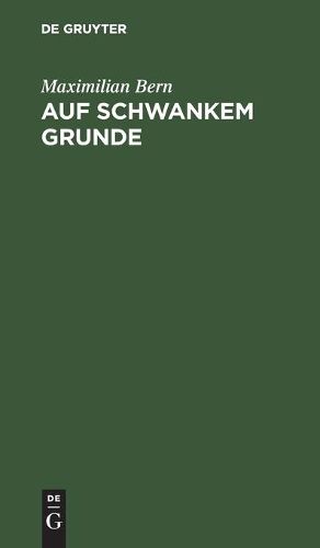 Cover image for Auf schwankem Grunde