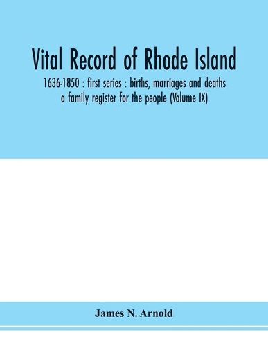 Vital record of Rhode Island