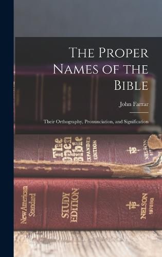 Cover image for The Proper Names of the Bible