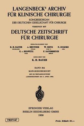 Verhandlungen Der Deutschen Gesellschaft Fur Chirurgie