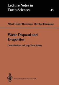 Cover image for Waste Disposal and Evaporites: Contributions to Long-Term Safety