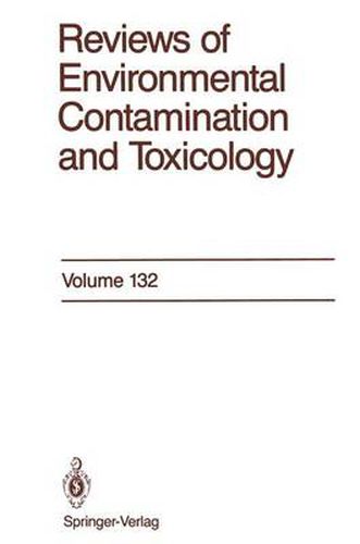 Cover image for Reviews of Environmental Contamination and Toxicology: Continuation of Residue Reviews