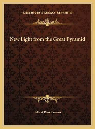 Cover image for New Light from the Great Pyramid