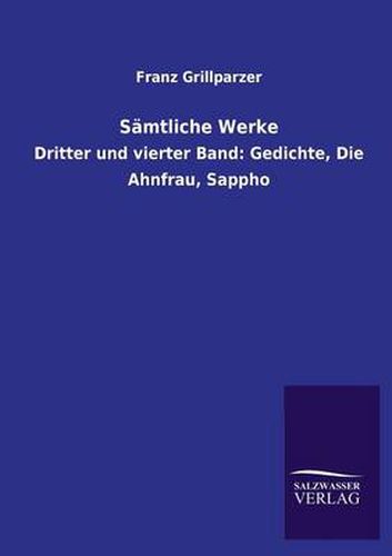 Cover image for Samtliche Werke