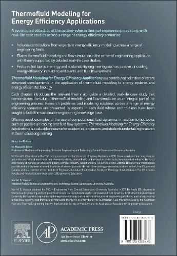 Thermofluid Modeling for Energy Efficiency Applications