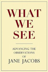 Cover image for What We See: Advancing the Observations of Jane Jacobs