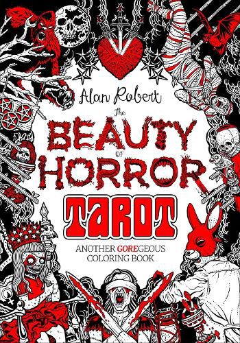 Cover image for The Beauty of Horror: Tarot Coloring Book