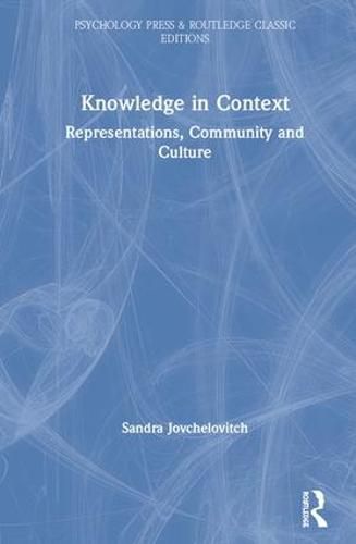 Cover image for Knowledge in Context: Representations, Community and Culture