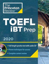 Cover image for Princeton Review TOEFL iBT Prep with Audio CD, 2020