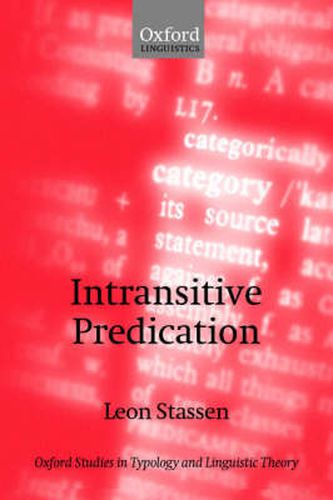 Cover image for Intransitive Predication