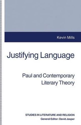 Cover image for Justifying Language: Paul and Contemporary Literary Theory