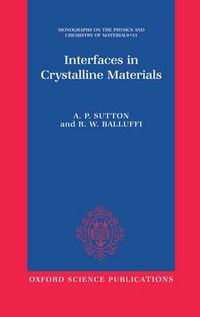 Cover image for Interfaces in Crystalline Materials