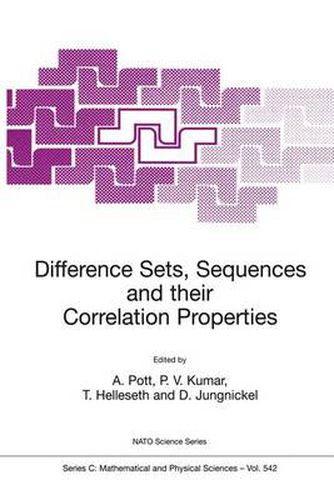 Cover image for Difference Sets, Sequences and their Correlation Properties