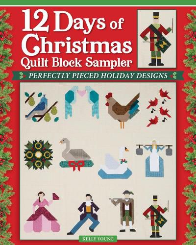 Cover image for 12 Days of Christmas Quilt Block Sampler