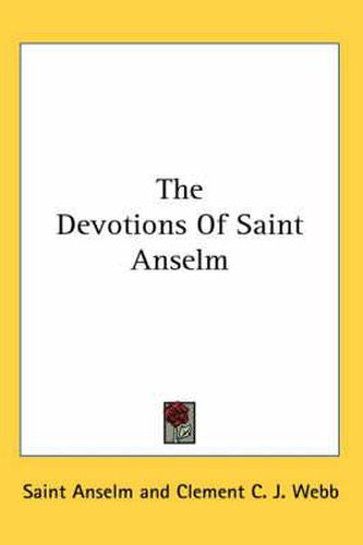 The Devotions of Saint Anselm