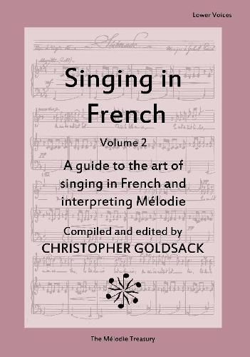 Cover image for Singing in French, Volume 2 - Lower Voices