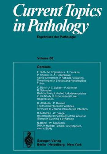Cover image for Current Topics in Pathology / Ergebnisse der Pathologie: Ergebnisse der Pathologie