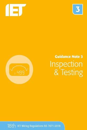 Cover image for Guidance Note 3: Inspection & Testing