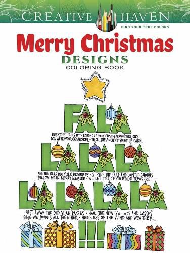 Cover image for Creative Haven Merry Christmas Designs Coloring Book