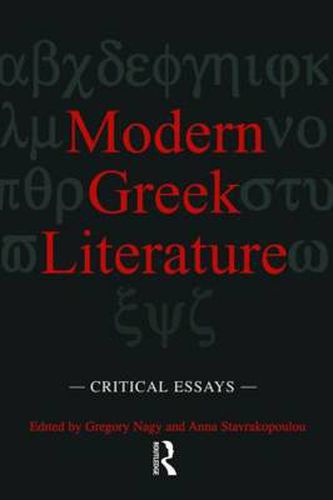 Cover image for Modern Greek Literature: Critical Essays