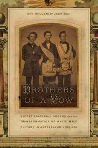 Cover image for Brothers of a Vow: Secret Fraternal Orders and the Transformation of White Male Culture in Antebellum Virginia