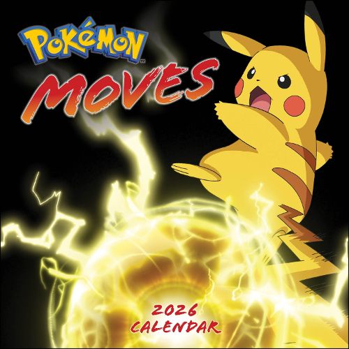 Cover image for Pokemon Moves 2026 Wall Calendar