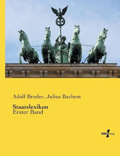 Cover image for Staatslexikon: Erster Band