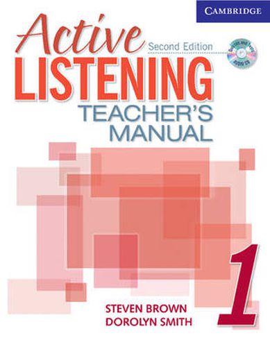 Cover image for Active Listening 1 Teacher's Manual with Audio CD