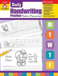 Cover image for Daily Handwriting Practice: Modern Manuscript, Kindergarten - Grade 6 Teacher Edition