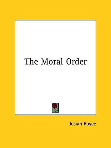 Cover image for The Moral Order